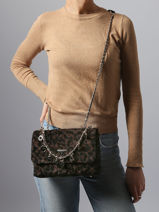 Cross Body Tas Giully Guess Beige giully LG967320-vue-porte